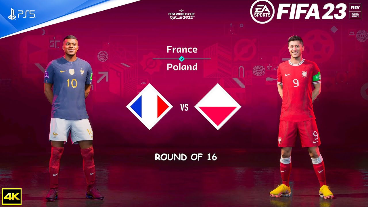 FIFA 23 - France Vs Poland -  FIFA World Cup 2022 Qatar | Round Of 16 | PS5™ [4K 60FPS ]