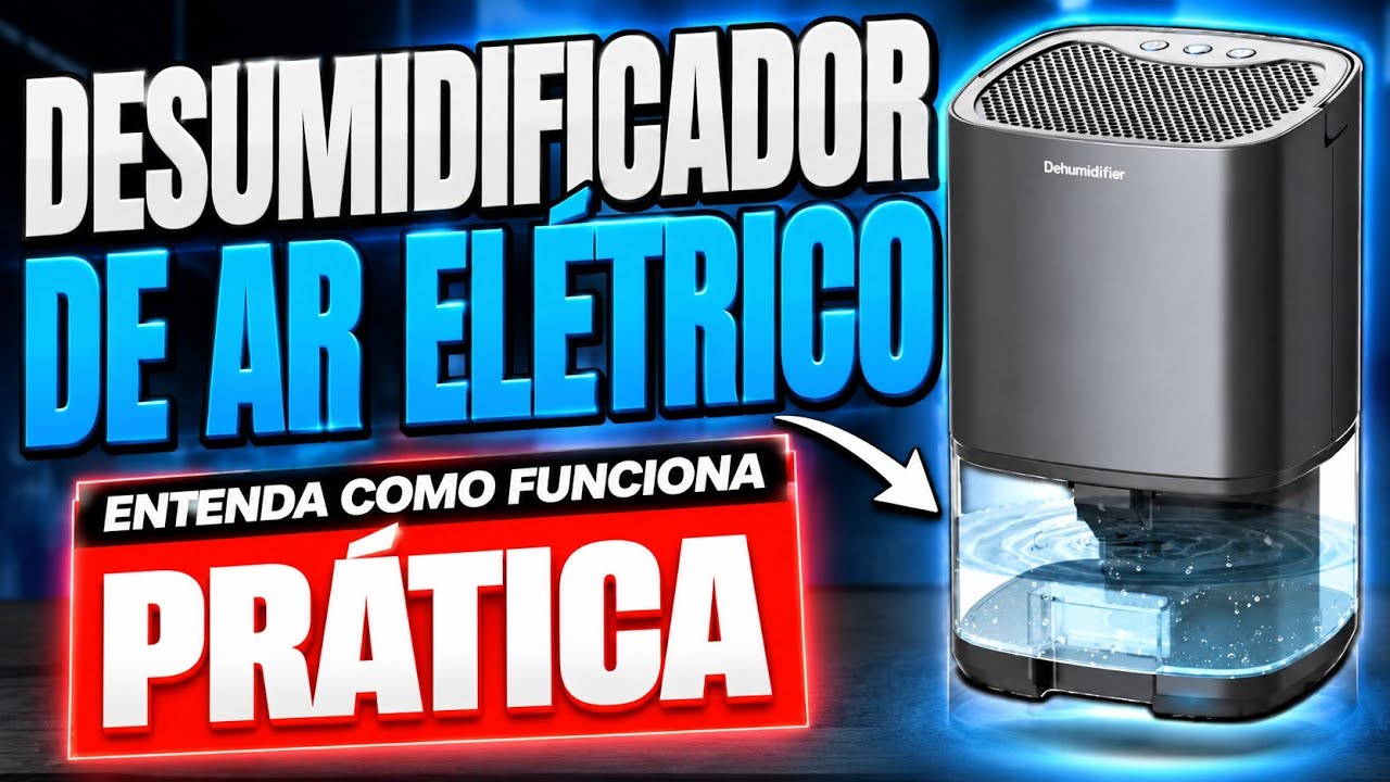 DESUMIDIFICADOR DE AR ELÉTRICO - COMBATE UMIDADE DO AR E MOFO