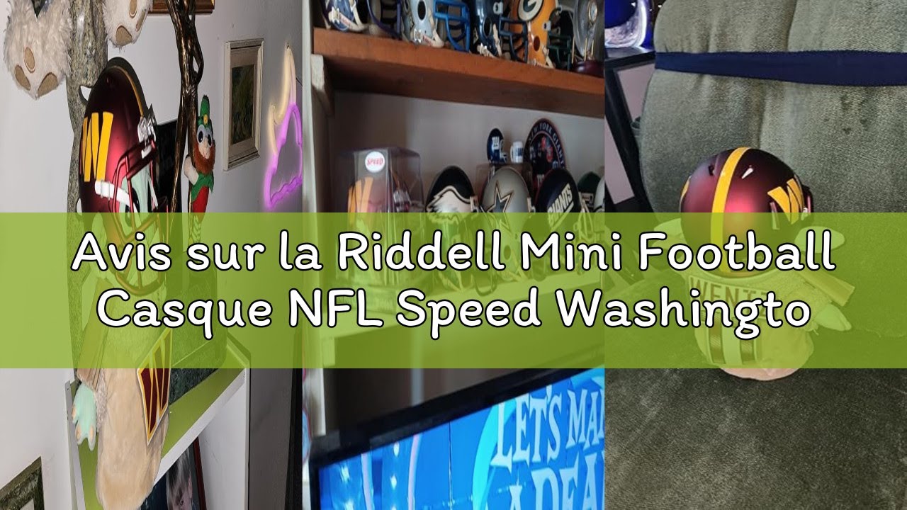 Avis sur la Riddell Mini Football Casque NFL Speed Washington Commanders