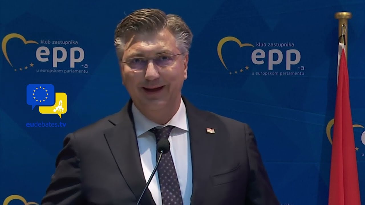Croatian Prime Minister Andrej Plenković EU debates with EPP leaders in Split, Croatia