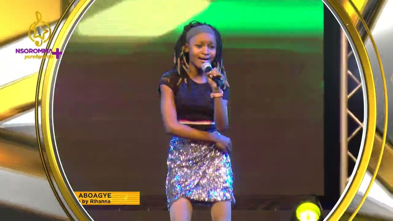 NSOROMMA PLUS: Week 3 - Reniel Aboagye performed Man Down by Rihanna - Adom TV  (03-12-22)