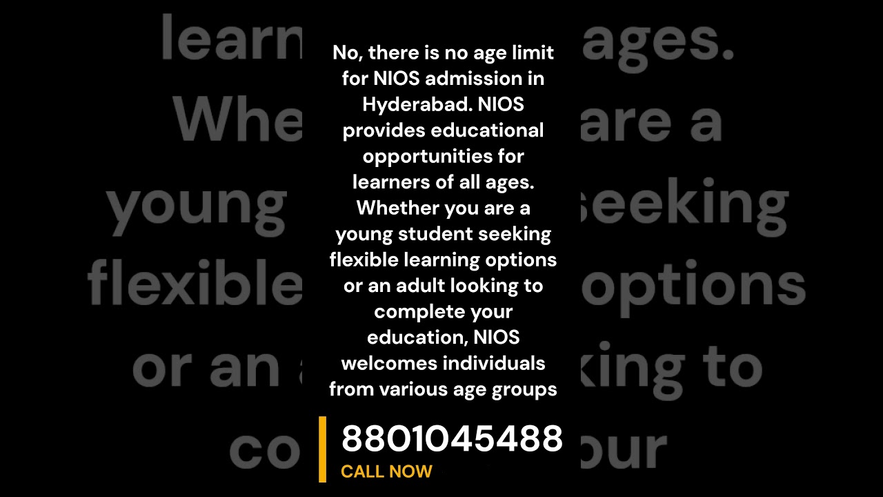 NIOS Admission in Hyderabad 2023 - 2024 Call 8801045488,Open Inter #shorts #hyderabad #nioshyderabad