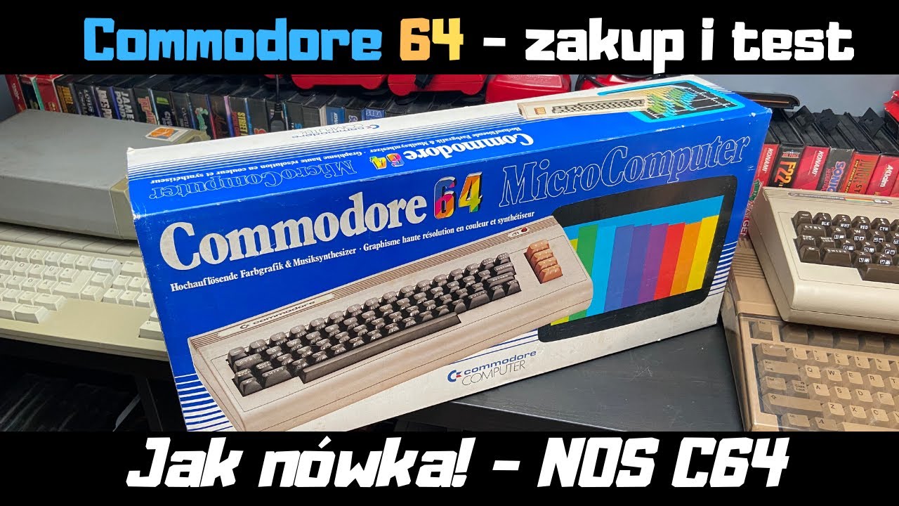 Commodore 64 w pudełku jak nówka - zakup i test. NOS Commodore 64.