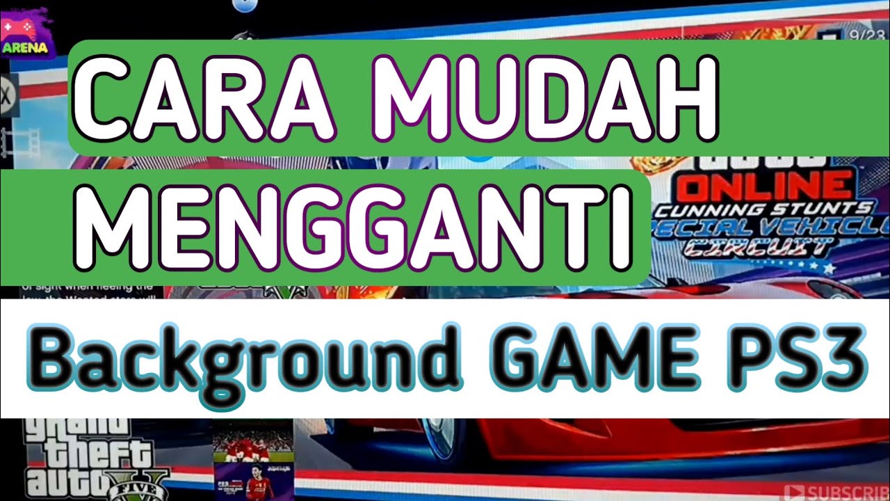 cara mudah mengganti wallpaper / background game ps3 diluar mmcm
