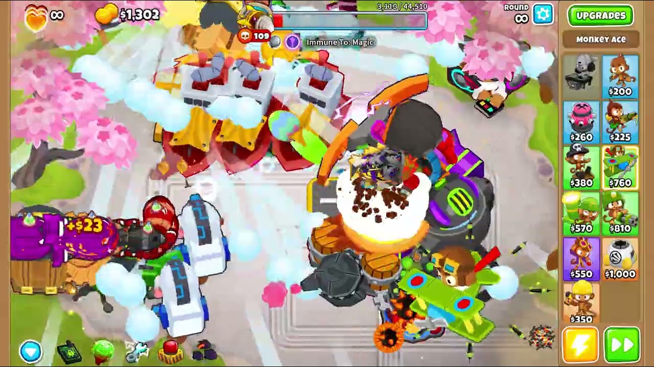 Btd6 Boss Rush Island 4 147pops with CHUNKY FUNKY MONKEYS!!! (Dreadbloon - Rake)