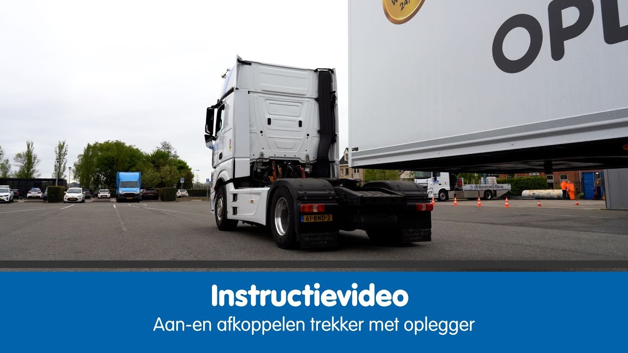 Instructievideo: aan-en afkoppelen trekker met oplegger | DON Opleidingen