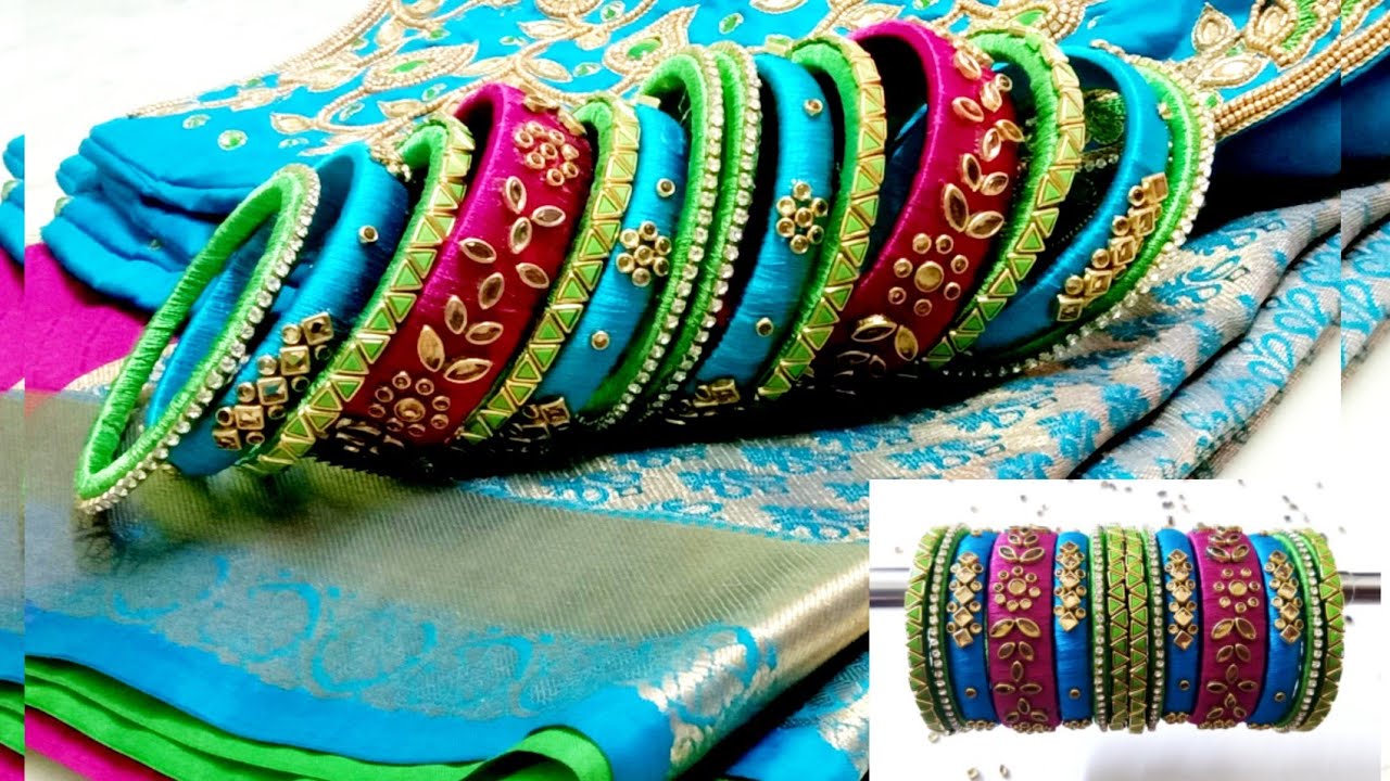 Unique silkthread bangles for special occasions 😍|Step by step tutorial|tamil|CWF