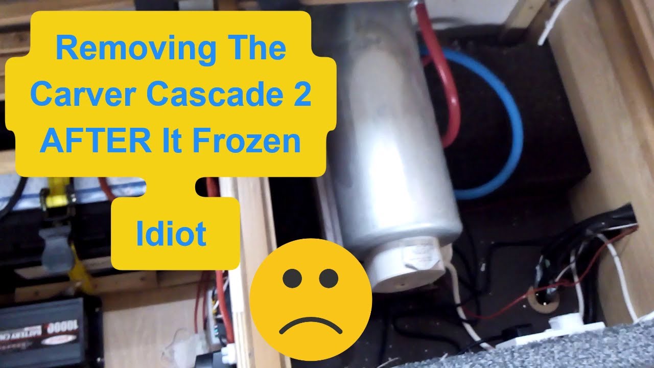 Talbot Express Highlander 2. REMOVING THE CARVER CASCADE 2 AFTER FREEZING …. What a PLONKER