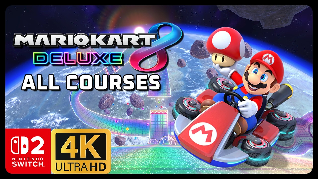 Mario Kart 8 Deluxe: All Tracks, Multiplayer, 4k quality on Switch 2!