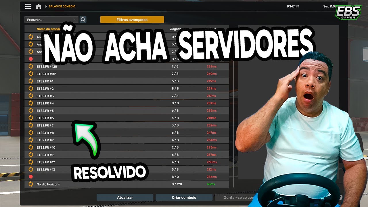 ETS e ATS não acha os servidores RESOLVIDO