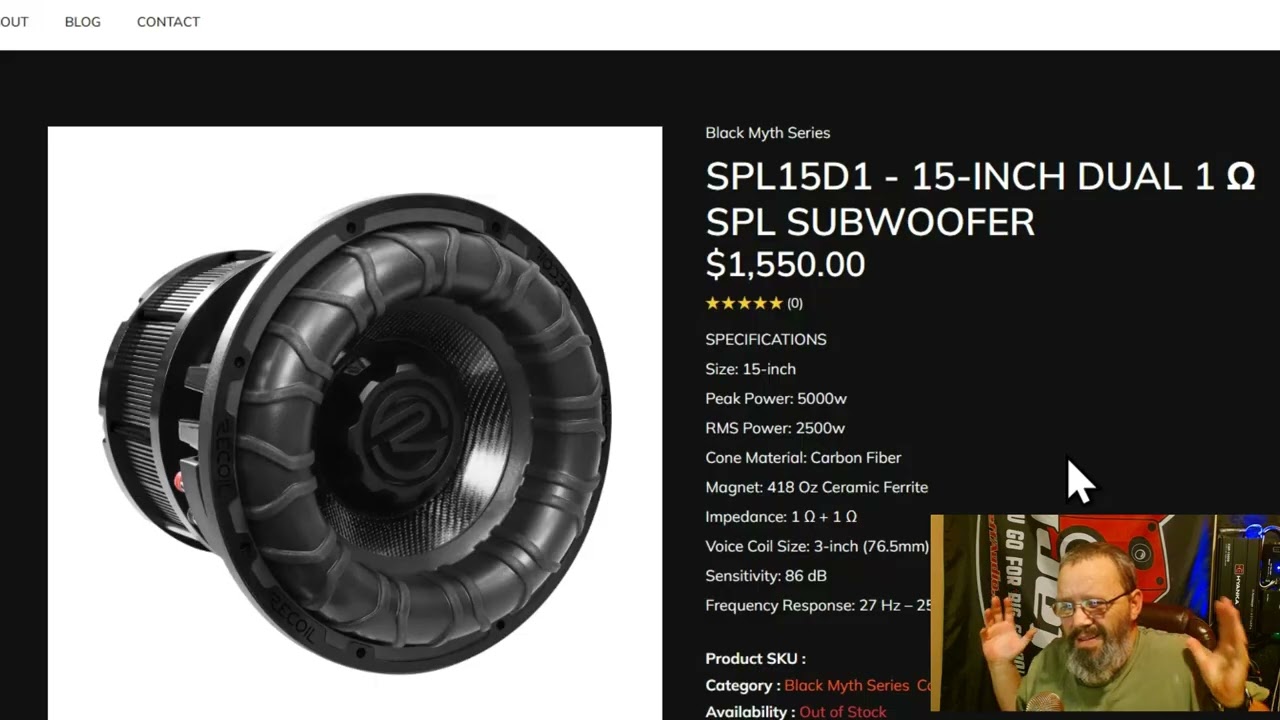 Recoil Audio SPL Subwoofer