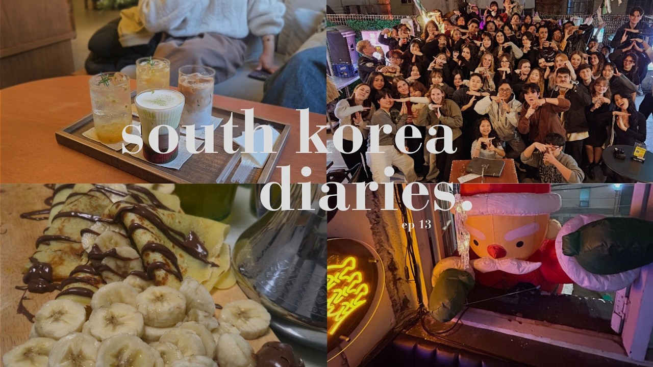 Korea diaries in YU (sleepover, secret santa, Farewell Party...)