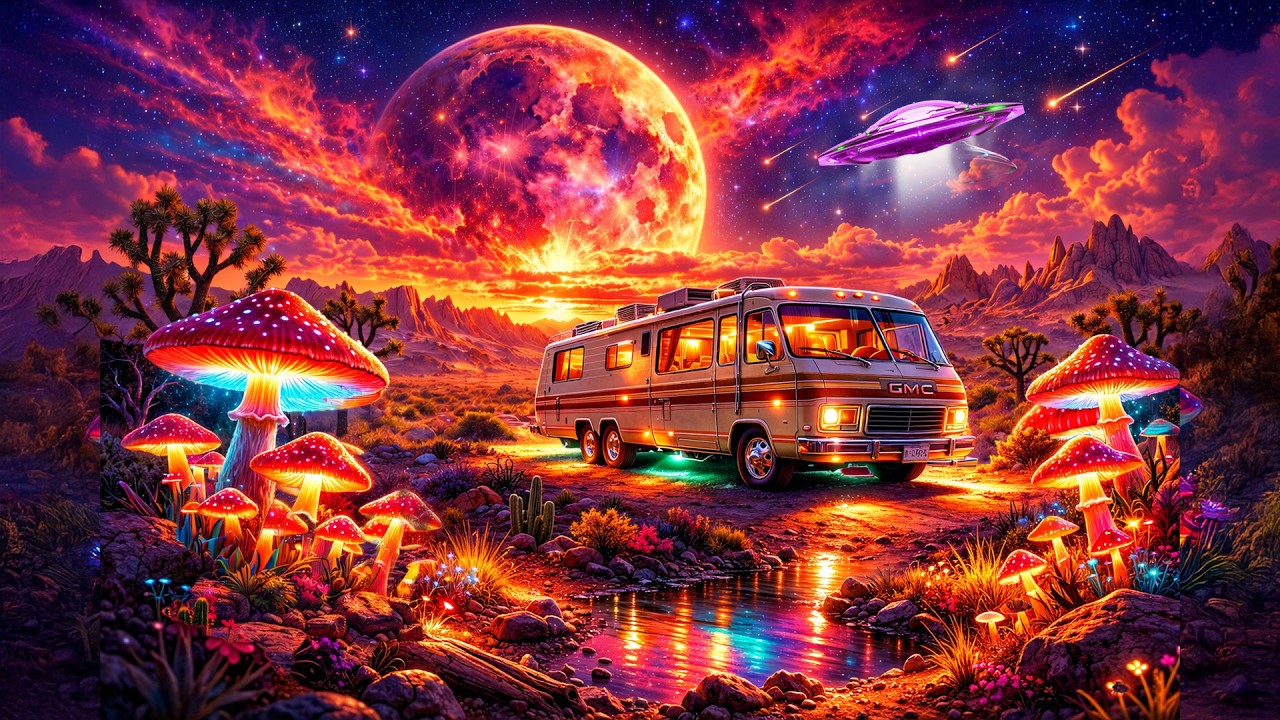 PSYCHEDELIC DESERT MUSIC | MIDNIGHT MUSHROOM CARAVAN | THE HEADPHONE RITUAL