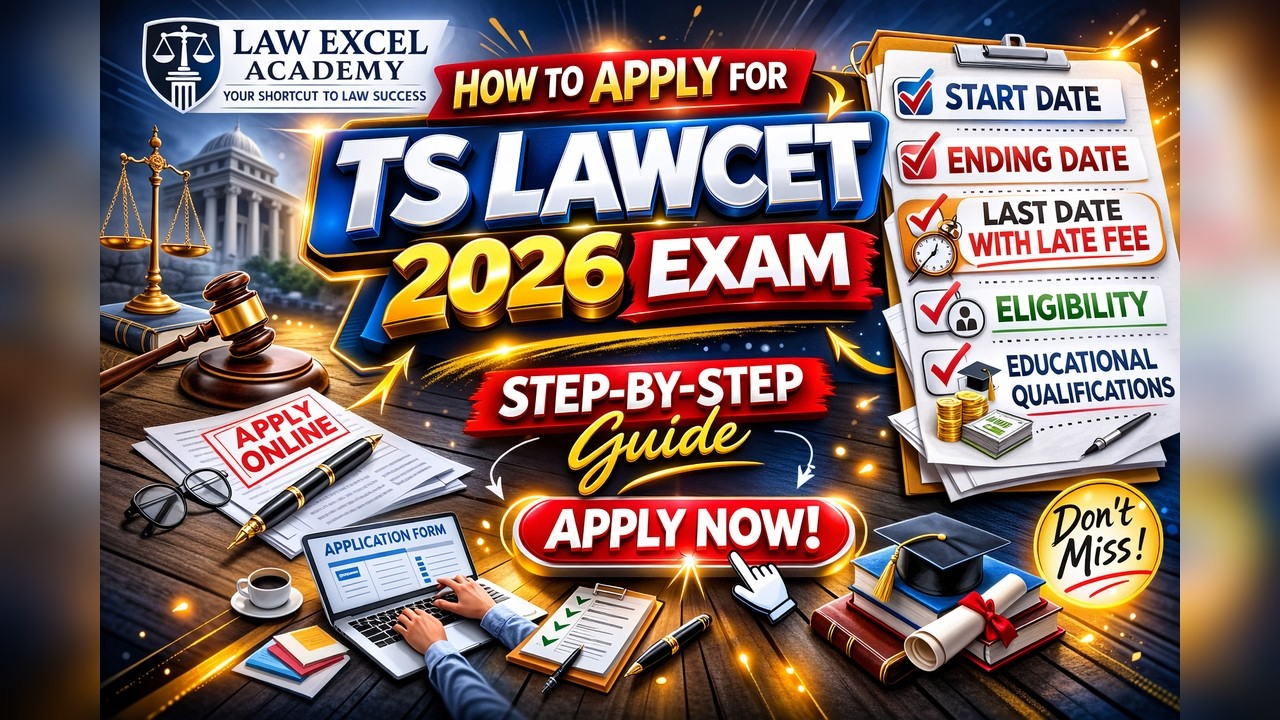 TS LAWCET 2026 Apply Online | Step-by-Step Application Process | Last Date, Eligibility & Fees