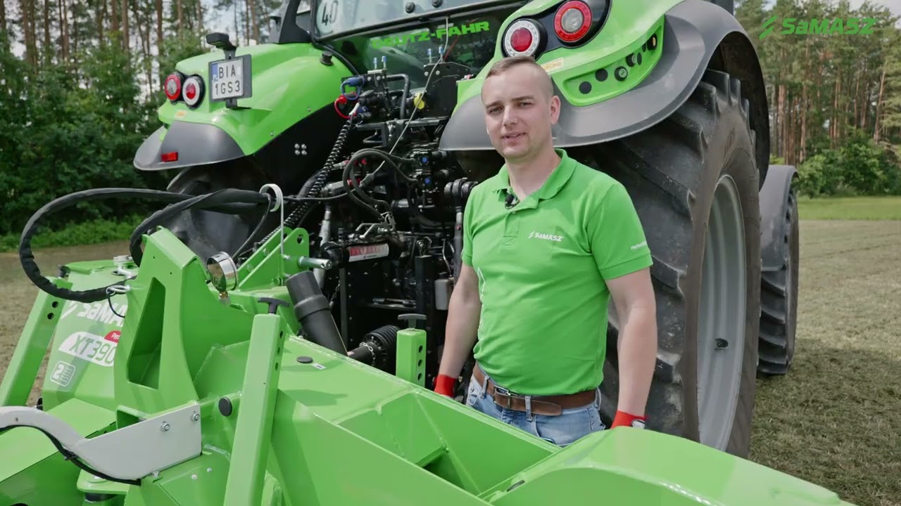 How to set up SaMASZ disc mower XT 390?