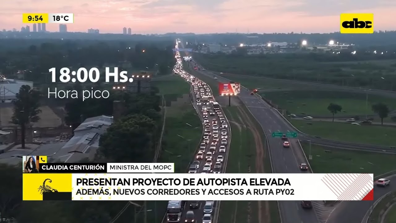 Acceso y salida de Asunción: esto dice la ministra de Obras sobre el proyecto de autopista elevada