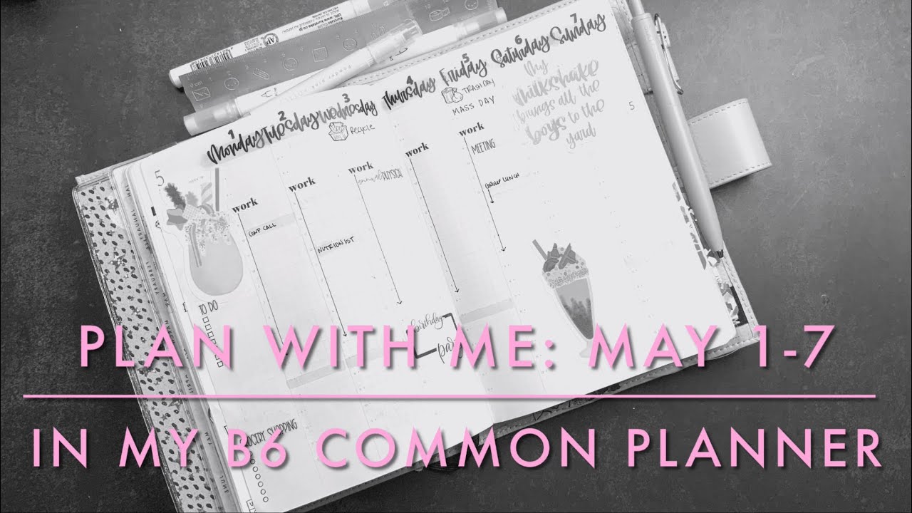B6 Common Planner Plan With Me | featuring AliciaMichelleXO (AMXO) [PWM]