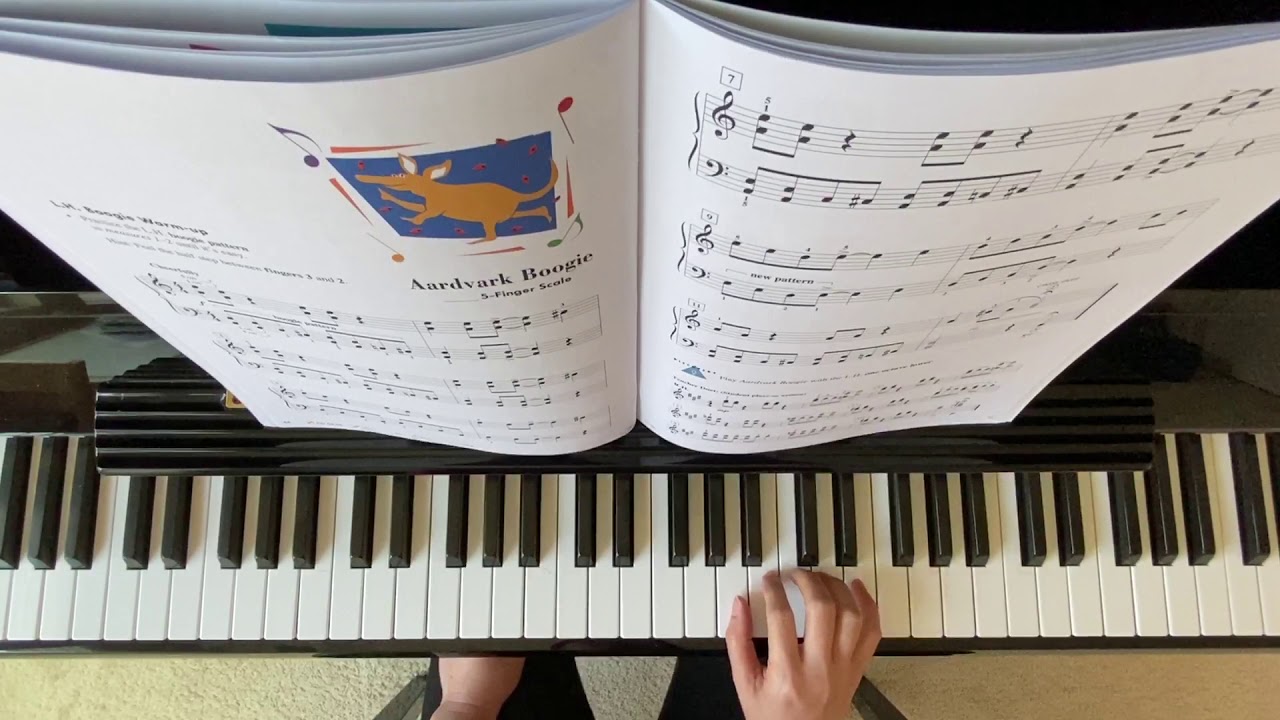 “ Aardvark Boogie” Piano Adventure Lesson Book Level 2A