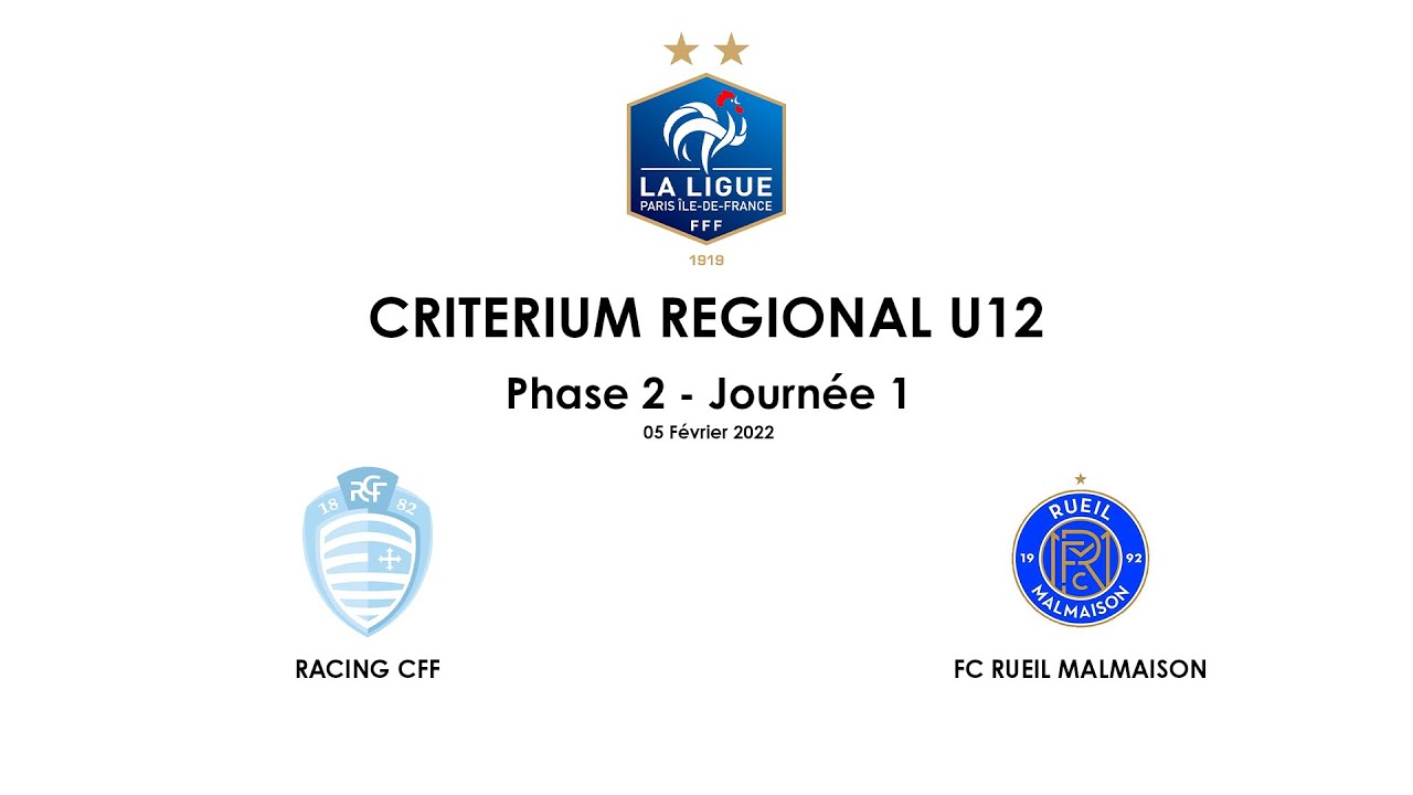 220205 - Criterium Régional U12 Espoir - Phase 2 - Poule B // RACING CFF - FCRM