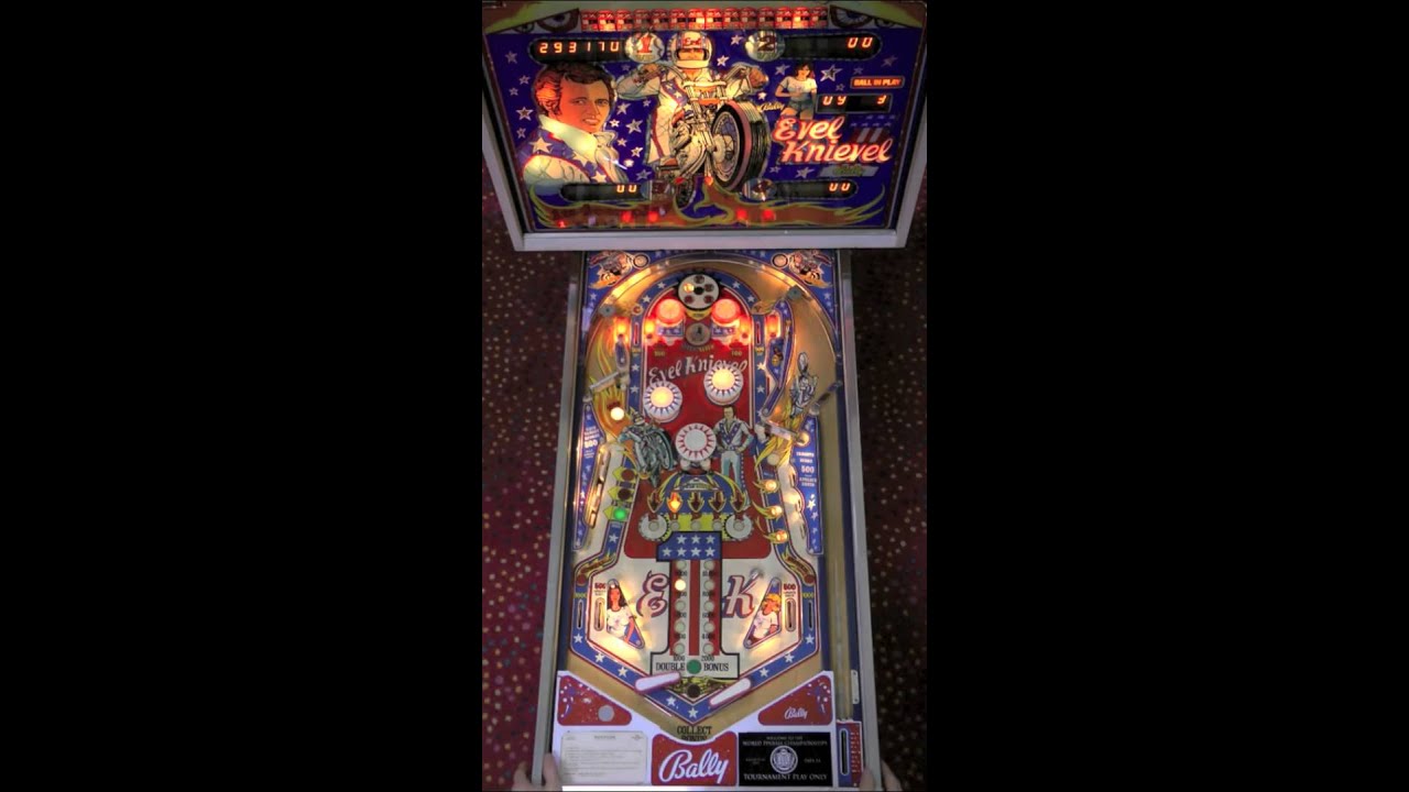 Evel Knievel Pinball Gameplay