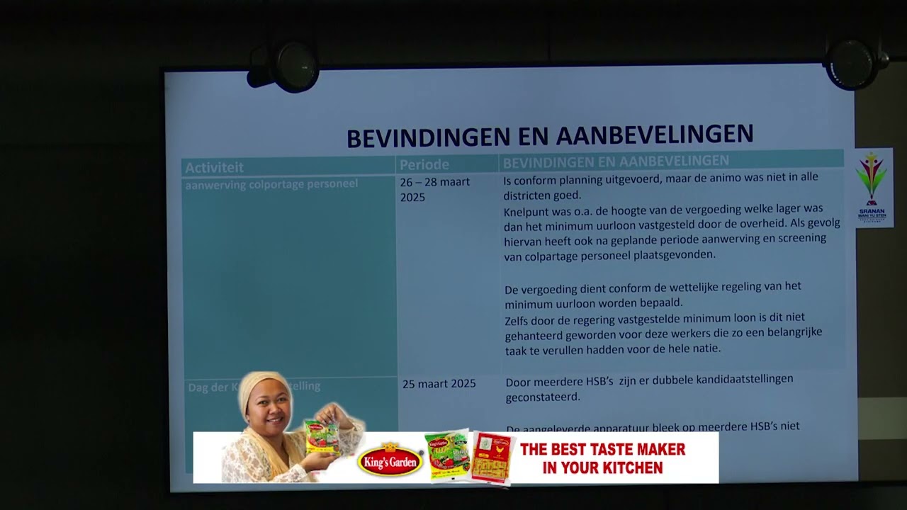 Radjab gaat in op bevindingen en aanbevelingen Verkiezingen 2025 - Tbn Prime Alert 05 Mrt 2026