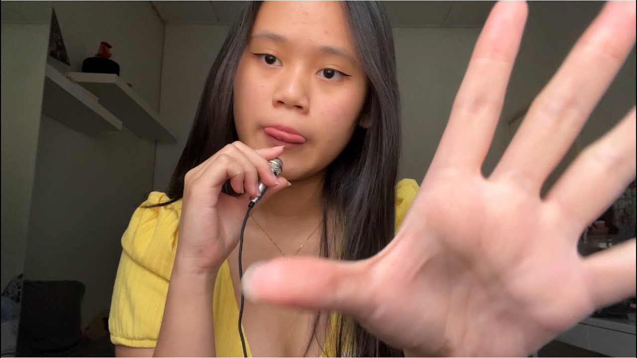 ASMR tongue fluttering and swirling mouth sounds