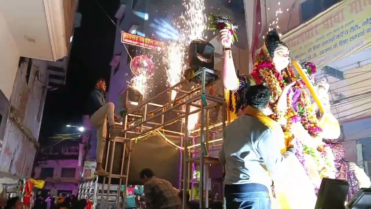 Daimond sporting club khojwa bazar Varanasi sarswati mata ji ka visharjan 2026 dj Ganpati Banaras 