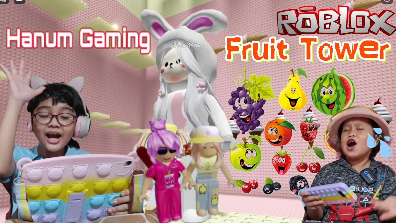HANUM NINGGALIN BOCIL DI FRUIT TOWER - BERBURU BUAH! 😁 ROBLOX INDONESIA || Hanum Gaming