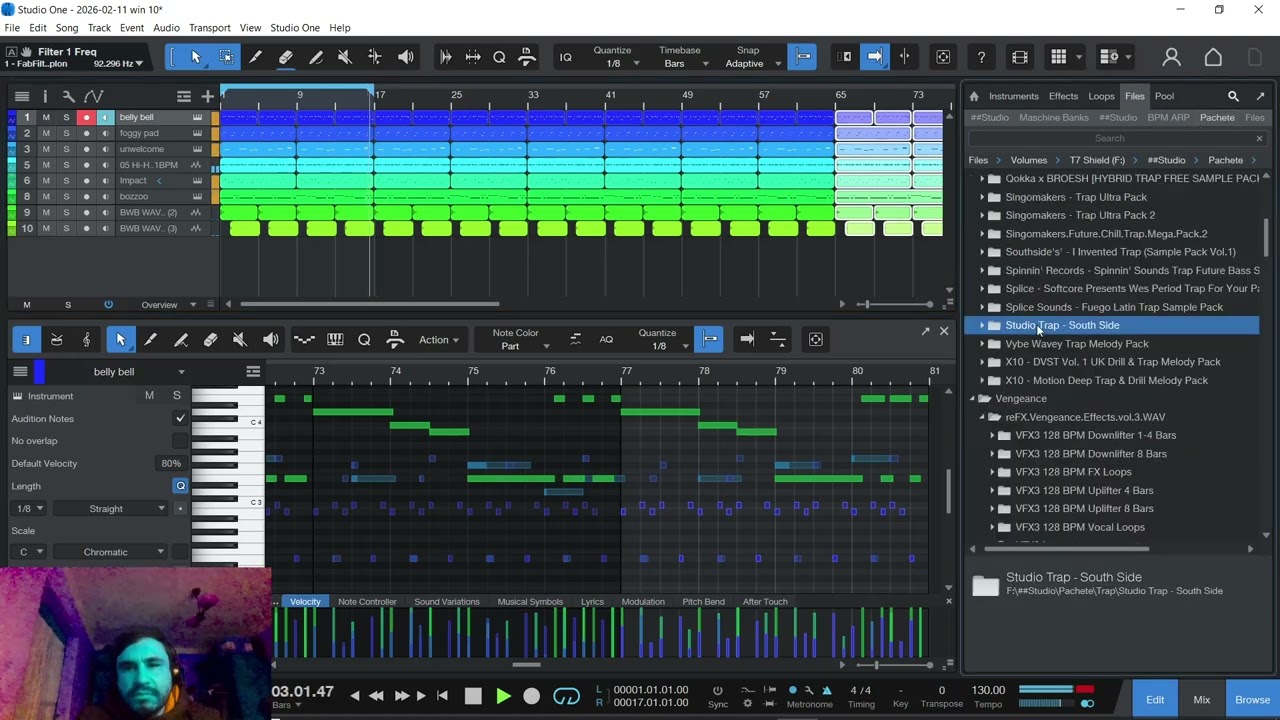 Im trying my new setup and i make a dope beat!! (studio one beatmaking Live)