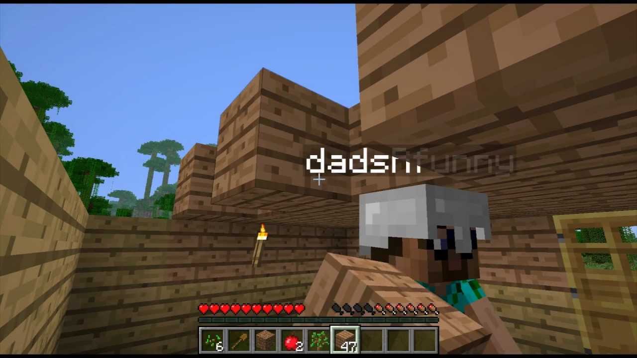 s04e01 post-intro, Mary POV: The Splice Is Right / Mary and Dad's Minecraft Adventures