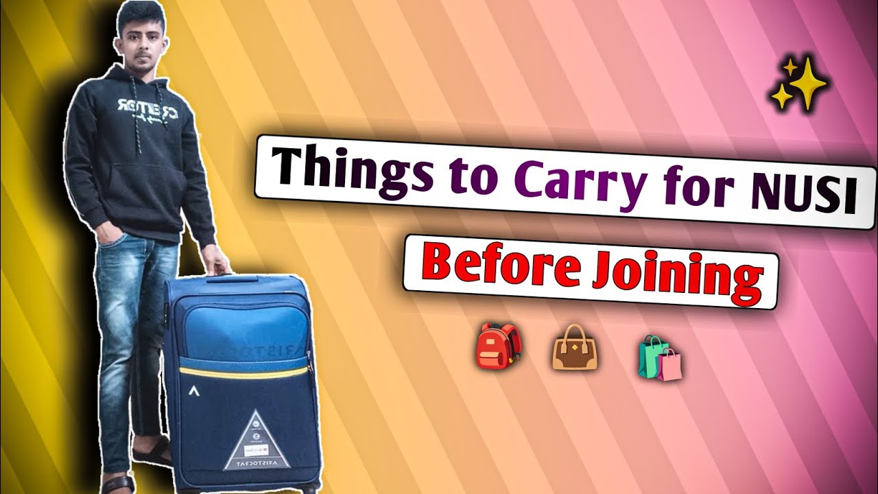 Things to carry before Joining on NUSI for G.P. Rating Course || Skylar Rohit