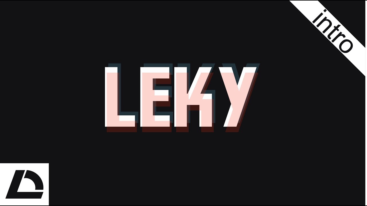 📺 New intro Bad TV effect | Leky design
