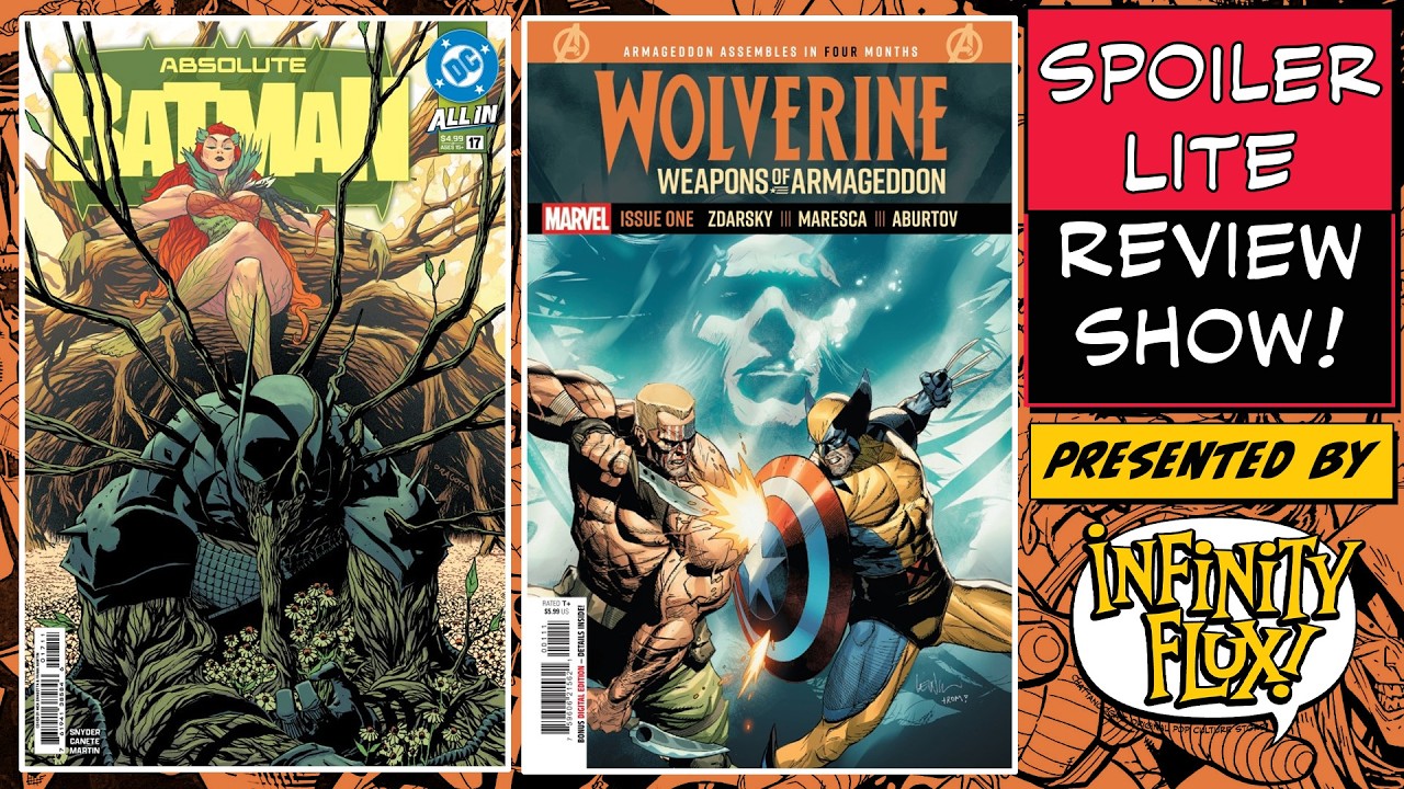 Before Release Weekly Comics Absolute Batman, Weapons of Armageddon, Ultimate Spider-Man, White Sky