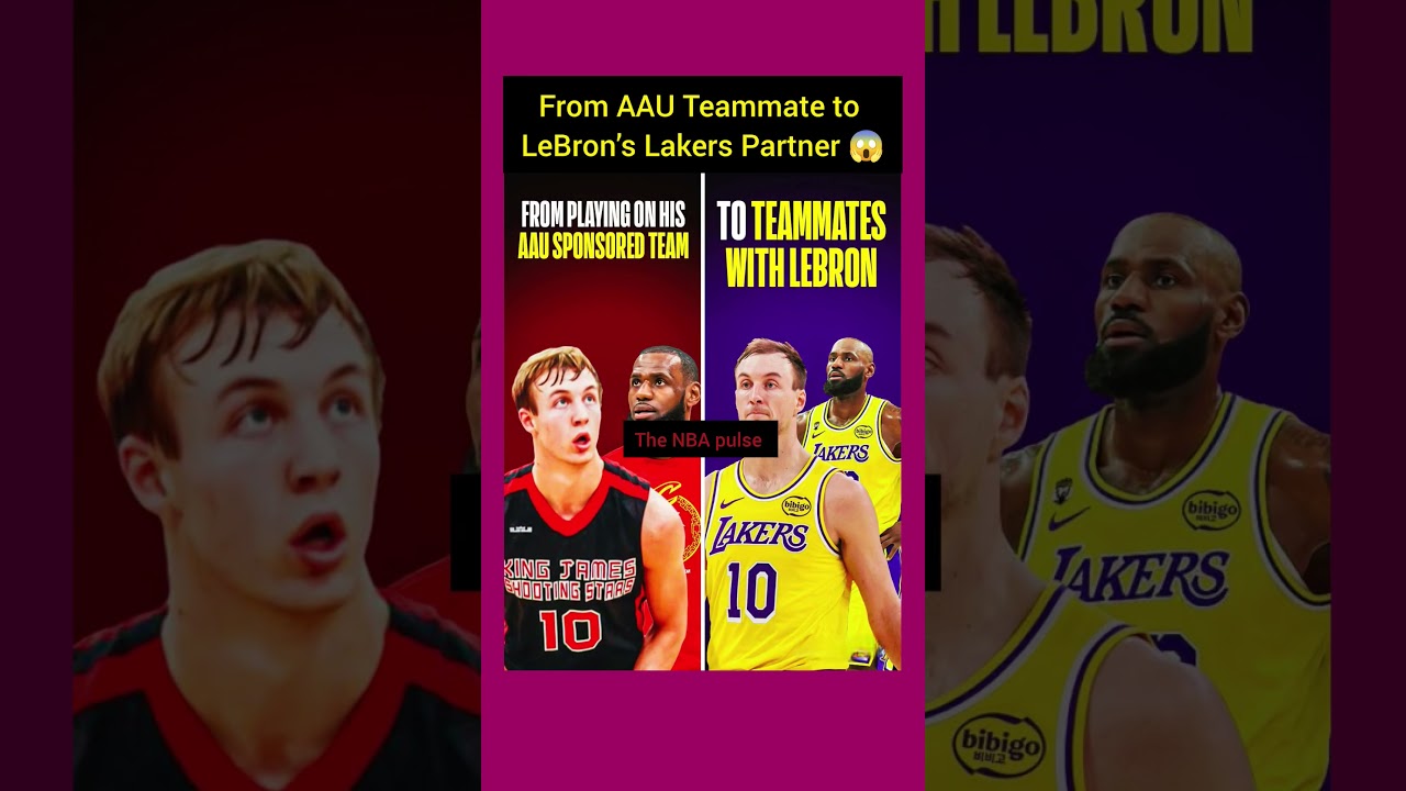 From AAU Teammate to LeBron&rsquo;s Lakers Partner 😱#nba #basketball #nbashorts #sports #nbaaustralia