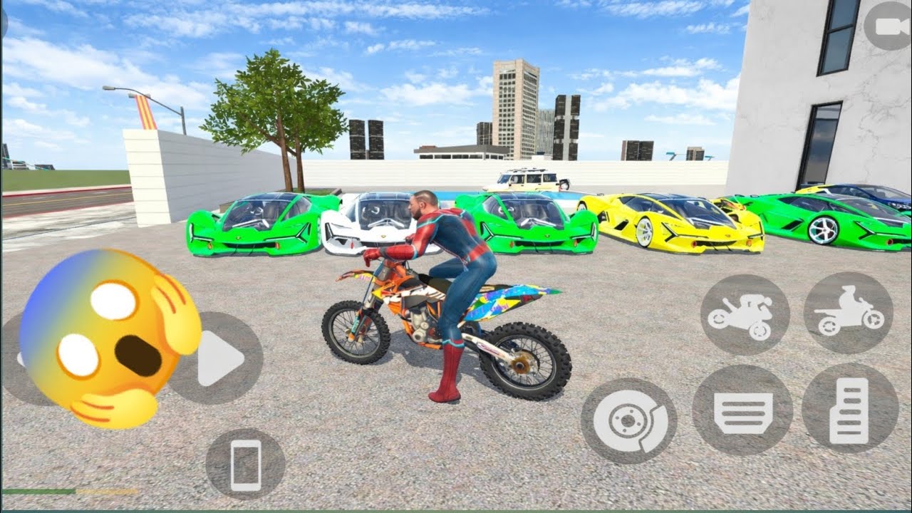 Indian Bike gt Vs Indian Bike 3D 💥#carstuntgame #unlimited #cars #biked 