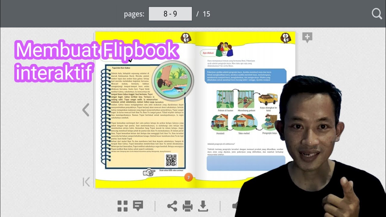 membuat flipbook interaktif