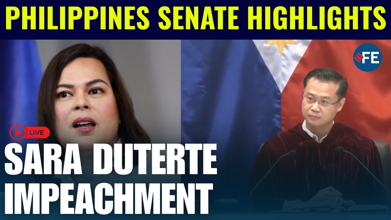 LIVE: Impeachment Trial of Vice President Sara Duterte | Philippines Senate Proceedings