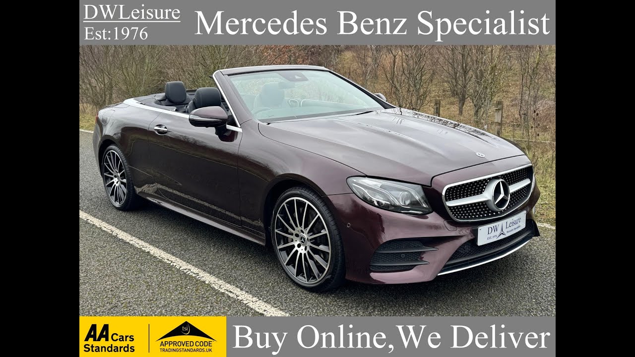 Mercedes Benz E450 4Matic AMG Line Premium Plus Convertible Auto Petrol DX70 NFC Video Viewing