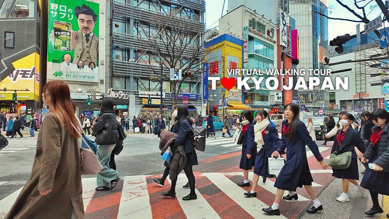 [Full Version] Tokyo Japan, Walking Tour Shinjuku, Shibuya, Udagawacho, Shibuya Station, Travel, 4K