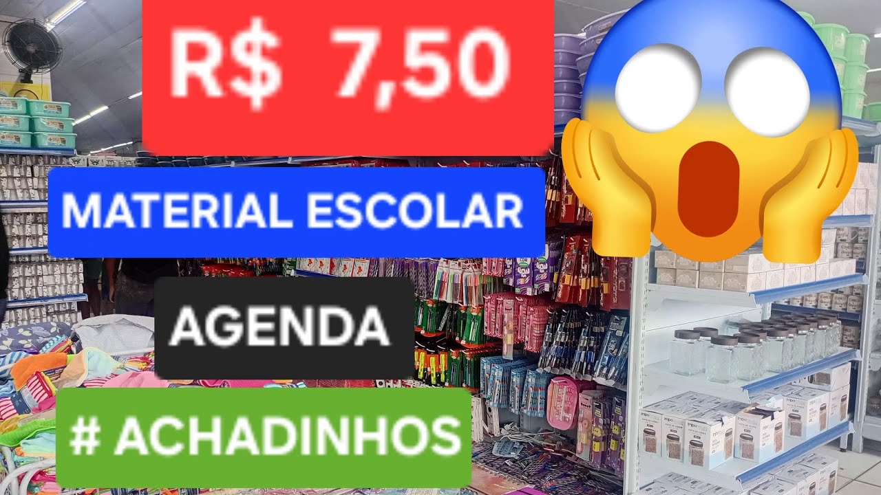 LOJA DE PRECO FIXO 7,50  #ACHADINHOS #MATERIAL ESCOLAR  LOJA AREIA BRANCA DE PRAZERES