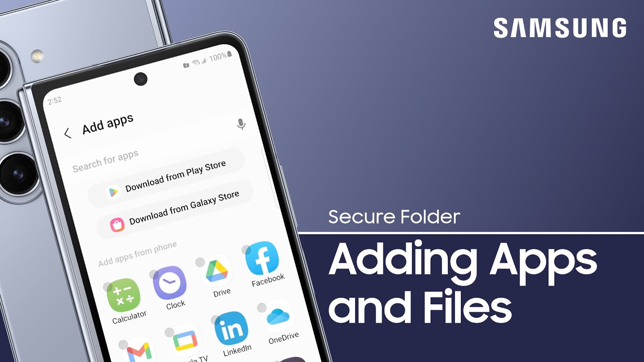 Добавьте приложения и файлы в защищенную папку для защиты | Samsung US