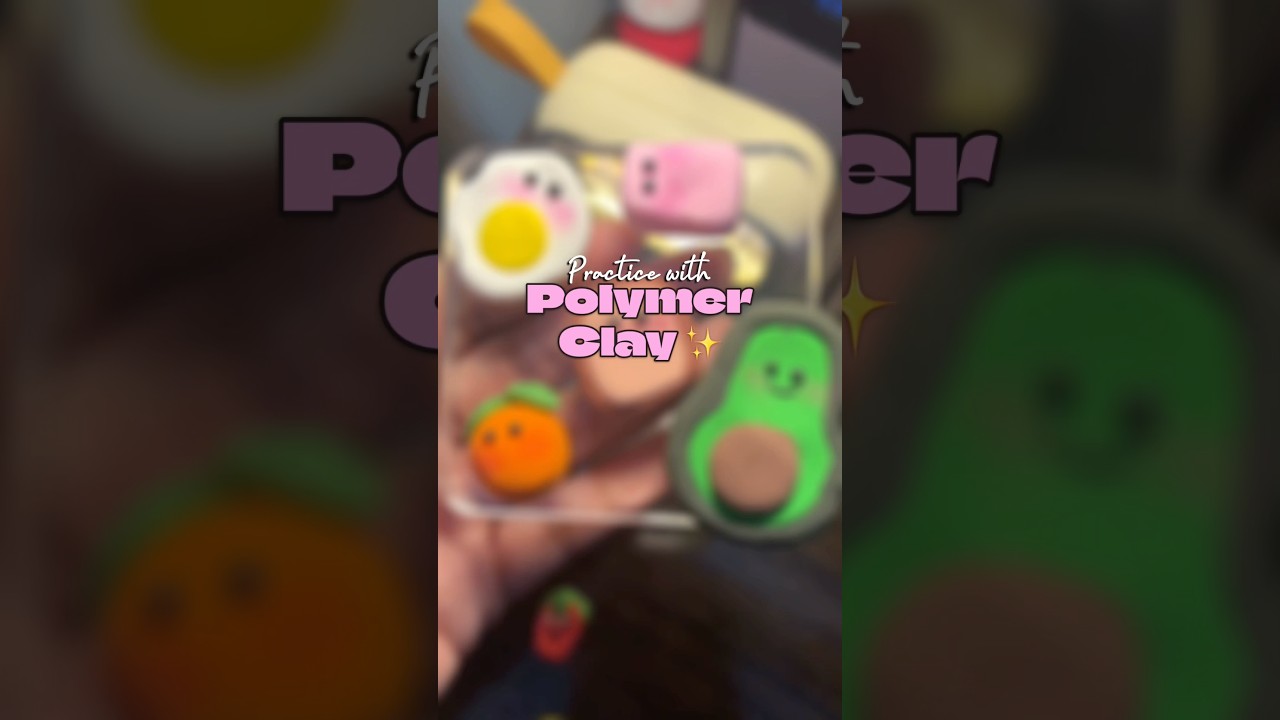 Practice with polymer clay #diy #art #clayprojects #claycrafts #polymerclay