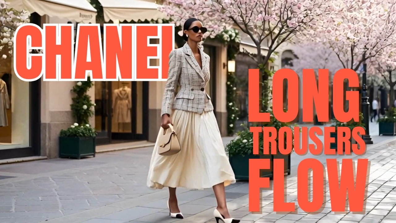 Chanel Inspired Spring Trousers ✨ Milan Street Elegance  Podium Fashion