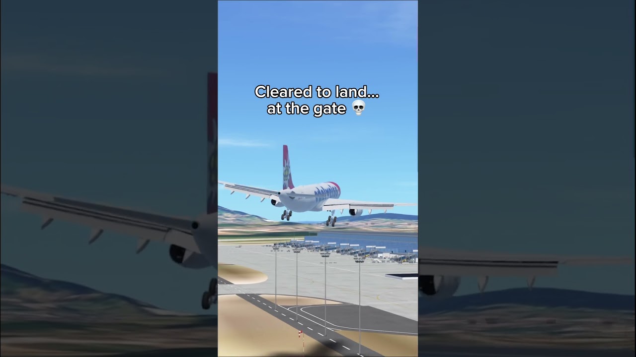 Cleared to land&hellip; 🤪💀 #shorts
