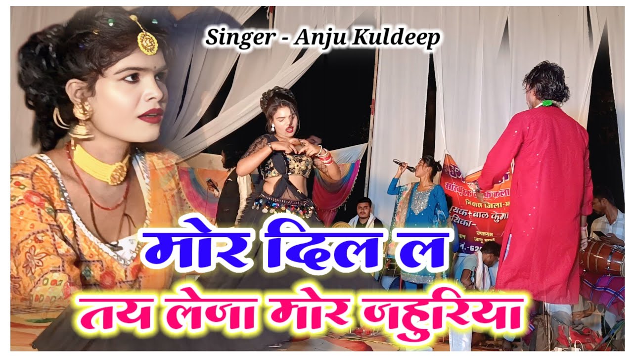 मोर दिल ल तय लेजा मोर जहुरिया ।। अंजु कुलदीप बालकुमार धार्वे ।। Anju Kuldeep Stage Program Kathotiya