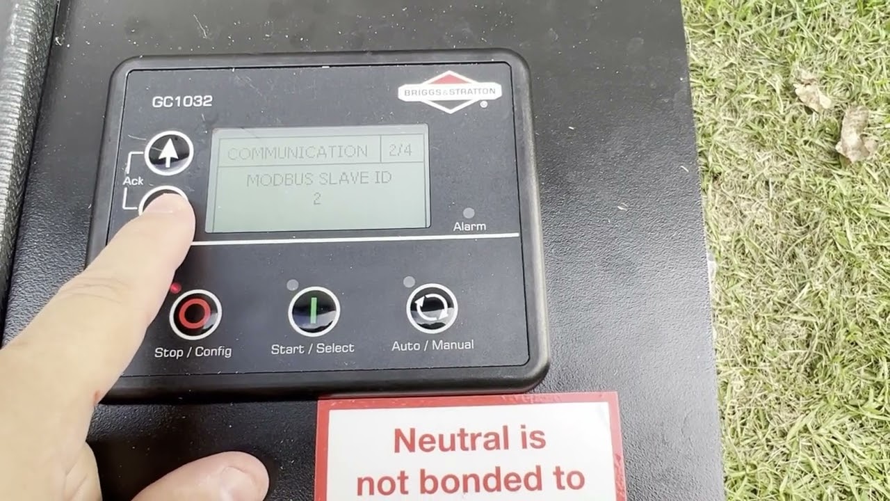 Viewing the Serial Settings of a GC-1030 Series Controller for genmon
