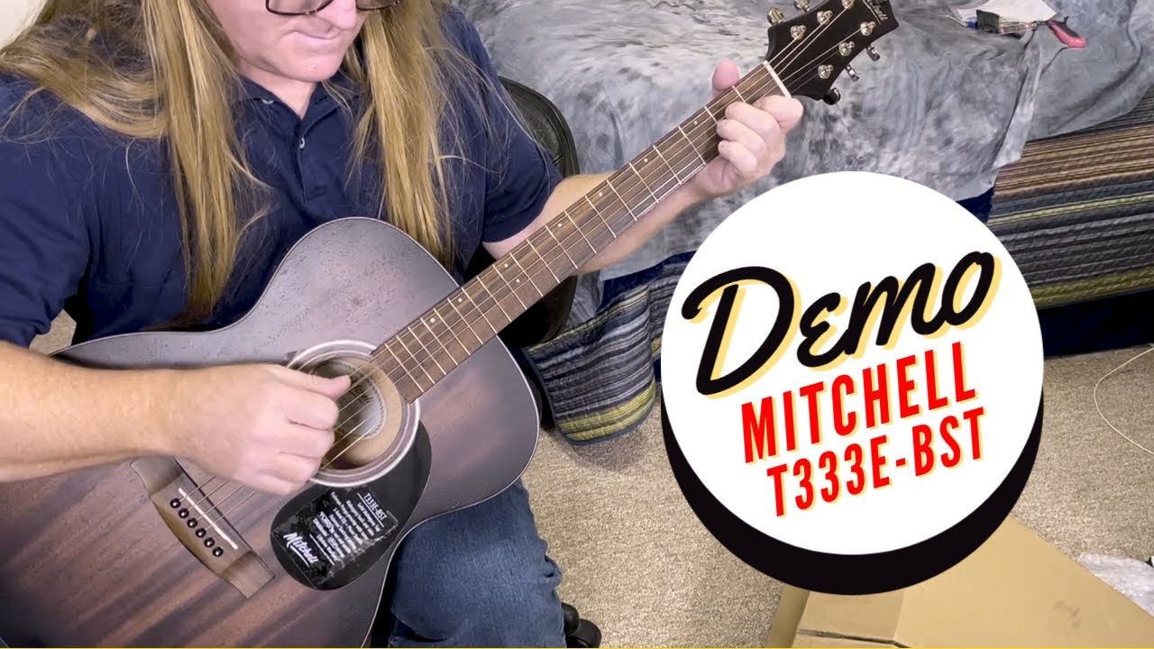 Демонстрация и размышления об акустической гитаре Mitchell T333E-BST