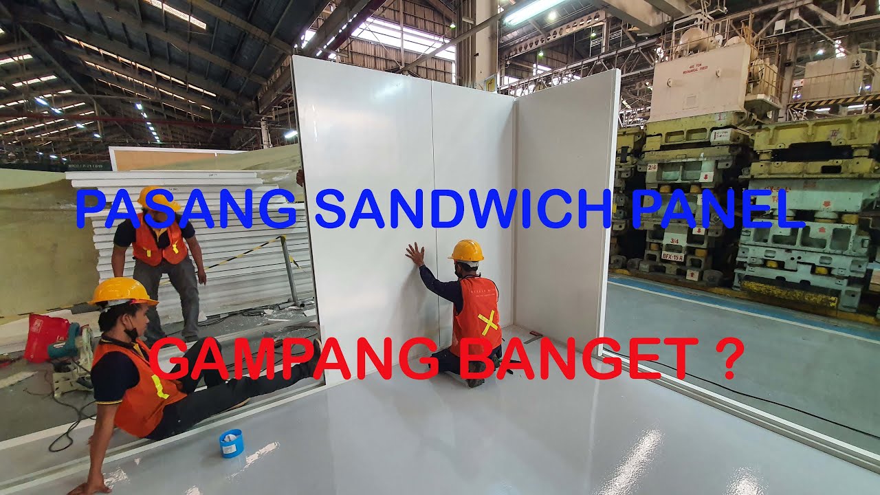 Cara Pasang Sandwich Panel Dinding (part 1) #sandwichpanel #sandwichpanelcontractor