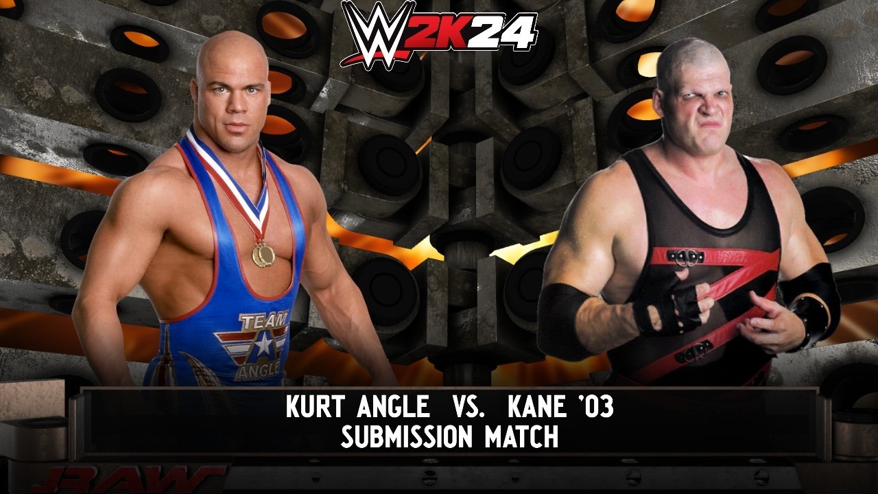 WWE 2k24 - Kurt Angle vs Kane '03: Submission Match at Raw 