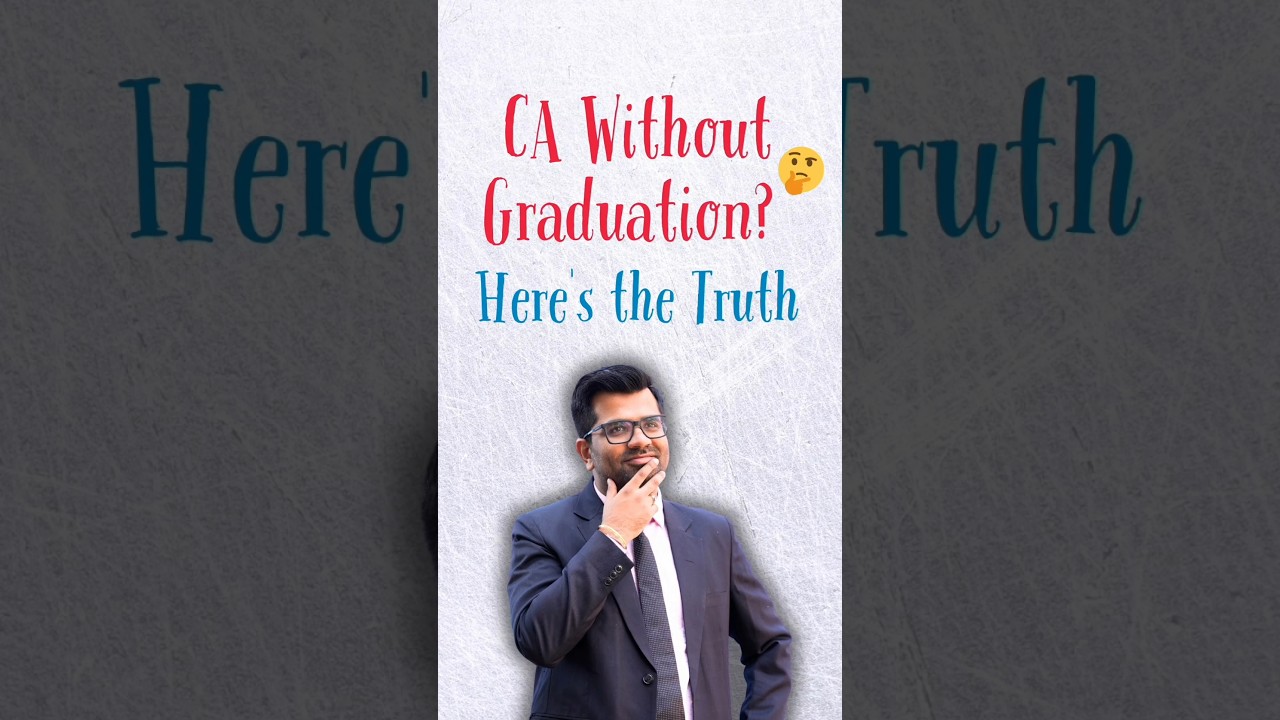 Is it mandatory to do graduation with CA Course?Which degree to go for and why you need it